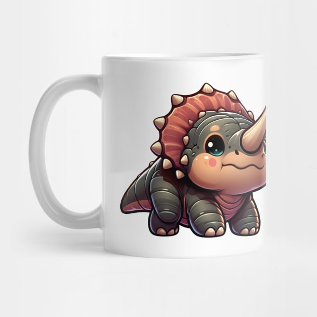 Baby Triceratops by Alure Prints